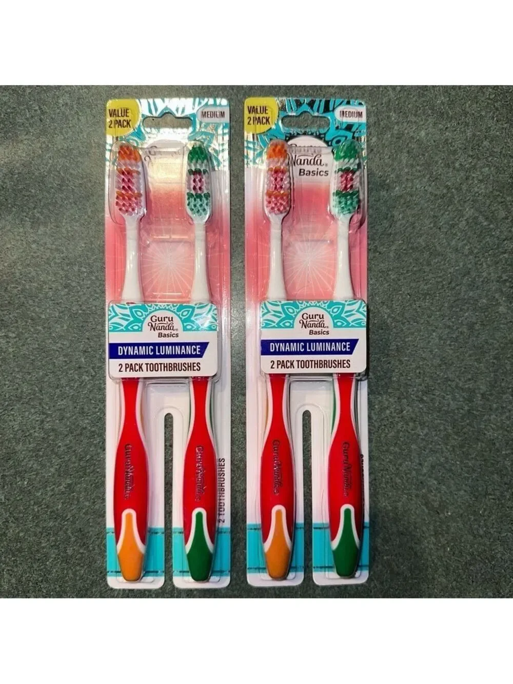 New Guru Nanda Dynamic Luminance Medium Toothbrush 2Pk - Set Of 2 (2pks)